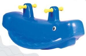 2 seater kids whale rocker plastic toy for play school – Best Plastic Surgeon in Indore