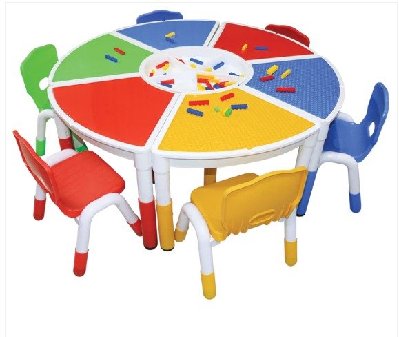 S.P. Traders kids activity table and colorful chairs in Indore
